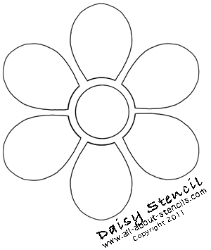Daisy Flower Picture on Apply Flower Stencils On Everything From T Shirts To Stencil Wall