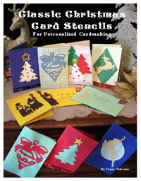 Christmas Card Stencils from www.all-about-stencils.com