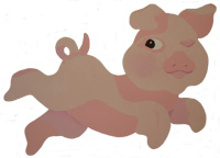 Piggy Stencil from www.all-about-stencils.com