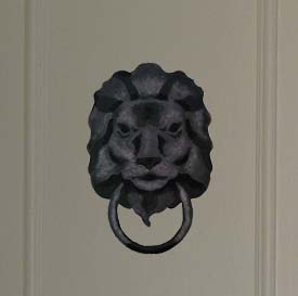 Lion Head Door Knocker Stencil from www.all-about-stencils.com