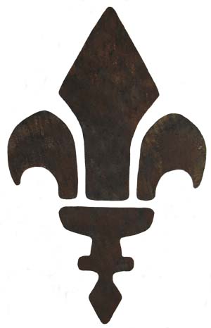 Rustic Fleur de lis Stencil From www.all-about-stencils.com