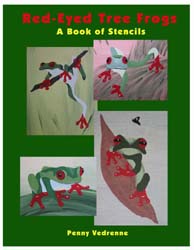 Tree Frog Stencil Book from www.all-about-stencils.com