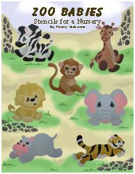 Zoo Babies Stencil Book from www.all-about-stenicls.com