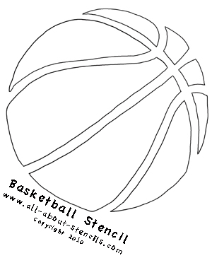 Basketball Stencil from all-about-stencils.com