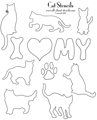 Cat Stencils, Dog Stencil Patterns, Animal Stencils All Free Printable  Stencils