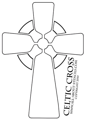 Celtic Cross Stencil from all-about-stencils.com