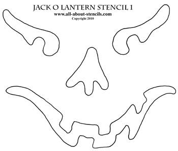 Jack O Lantern Stencil from www.all-about-stencils.com