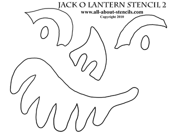 Jack O Lantern Stencil from www.all-about-stencils.com