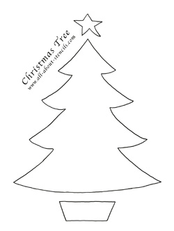 Chistmas Tree Stencil from www.all-about-stencils.com