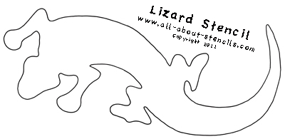Lizard Stencil from All-About-Stencils.com