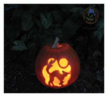 Carved Cat Pumpkin from www.all-about-stencils.com