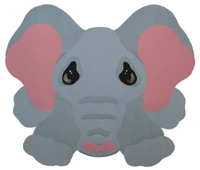 Elephant Baby Stencil