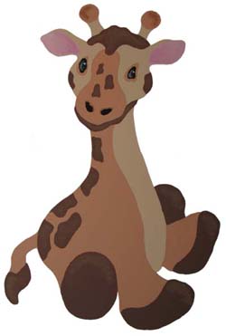 Giraffe Baby Stencil