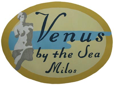 Venus by the Sea Luggage Label Stencil from www.all-about-stencils.com