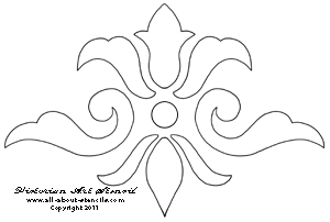 Victorian Art Stencil from www.all-about-stencils.com