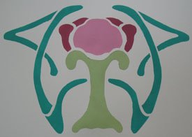 Art Nouveau Painting from www.all-about-stencils.com