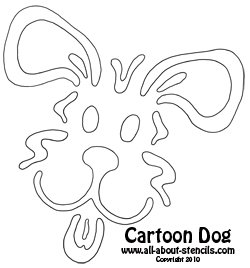 Puppy Stencil from www.all-about-stencils.com