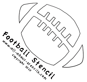Football Stencil from All-About-Stencils.com
