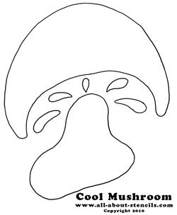 Mushroom Stencil from www.all-about-stencils.com