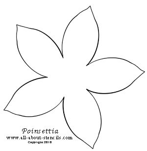 Poinsettia Stencil from all-about-stencils.com