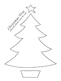 Chistmas Tree Stencil from www.all-about-stencils.com