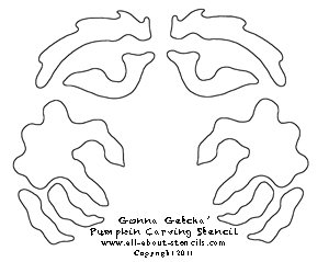 Gonna Getcha Pumpkin Carving Stencil from all-about-stencils.com