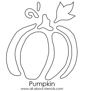 Pumpkin Stencil from www.all-about-stencils.com