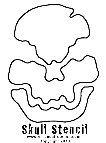 Skull Pumpkin Stencil from all-about-stencils.com