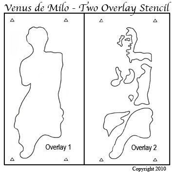 Venus de Milo 2 Layer Stencil from all-about-stencils.com