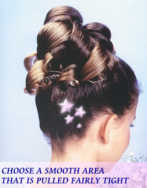 Hair Stenciling with Stars
