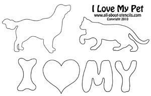 Pet Stencil from www.all-about-stencils.com