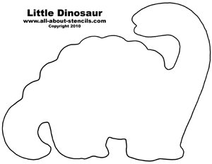 Dinosaur Baby Stencil from www.all-about-stencils.com