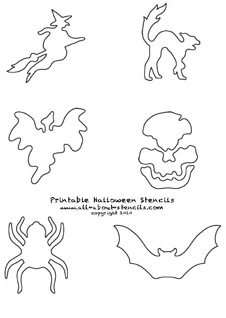 Printable Halloween Stencils from www.all-about-stencils.com
