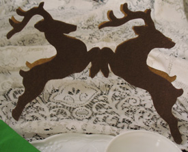 Art with Reindeer Stencils from www.all-about-stencils.com